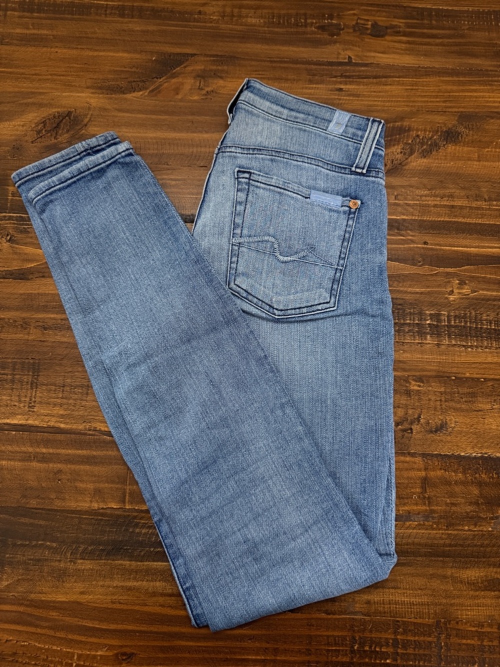 7 For All Mankind 🩵 Light Blue Denim Jeans - Gwenevere Style
